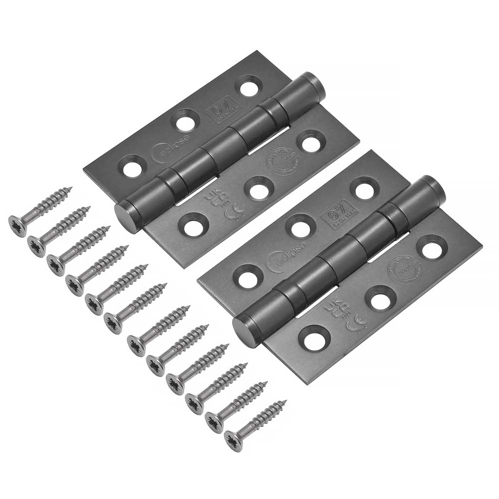 Eclipse 3 inch (76mm) Ball Bearing Hinge Grade 7 Dark Bronze (Sold in